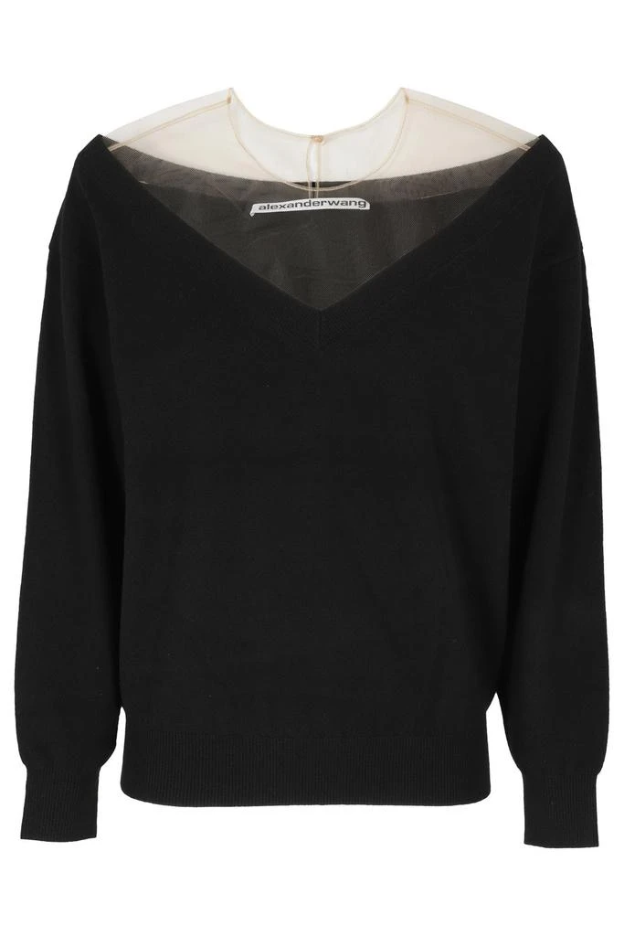 商品Alexander Wang|Alexander Wang Panelled Long Sleeved Sweater,价格¥4456,第1张图片