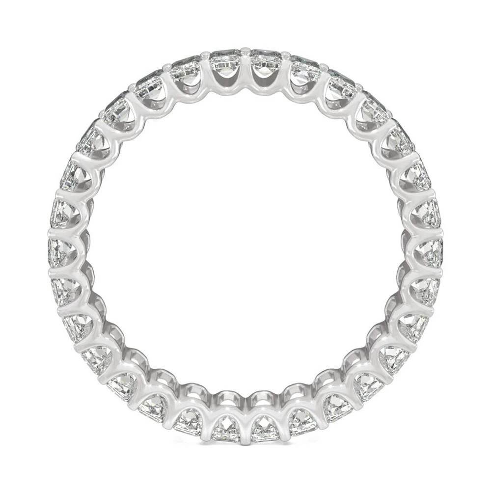 商品Charles & Colvard|Moissanite Baguette Eternity Band (3 ct. t.w. DEW) in 14k White Gold,价格¥9551,第5张图片详细描述