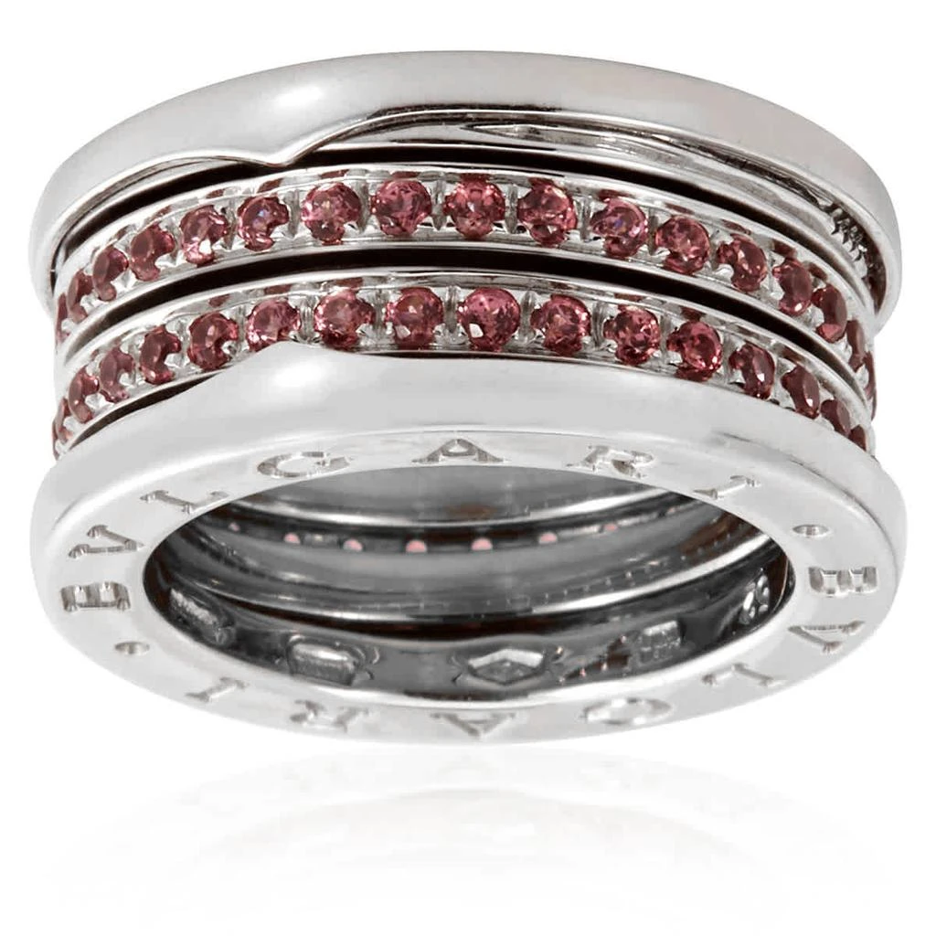 商品BVLGARI|18k White Gold Double Band Sapphire Ring,价格¥20424,第2张图片详细描述