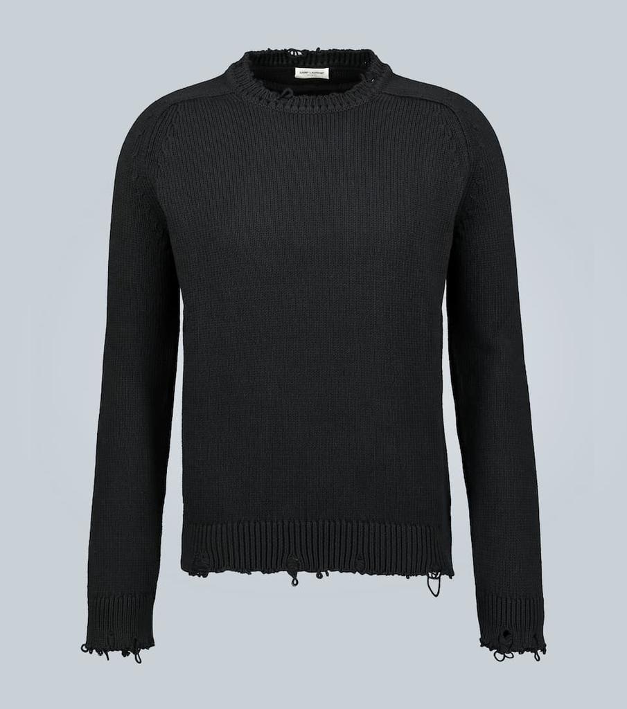 商品Yves Saint Laurent|破旧效果针织毛衣,价格¥7070,第1张图片