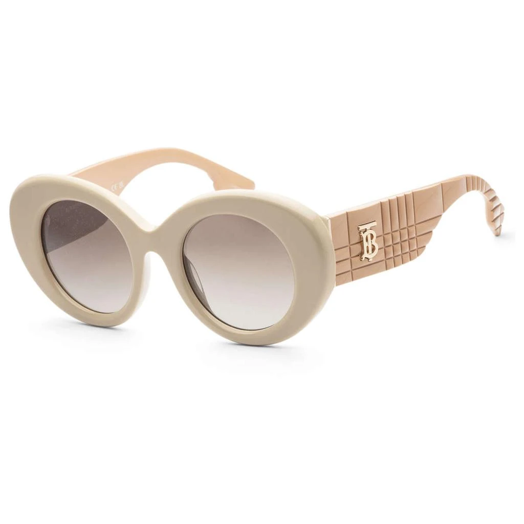 商品Burberry|Burberry Women's Beige Round Sunglasses,价格¥845,第1张图片