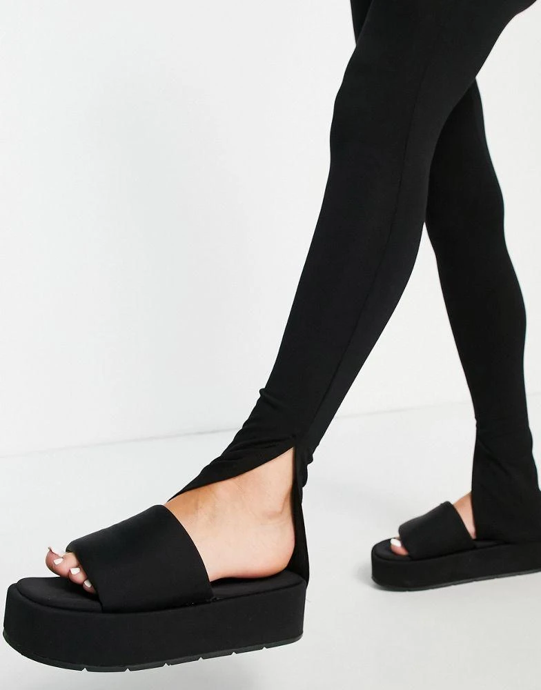 商品ASOS|ASOS DESIGN legging with side split in black,价格¥95,第3张图片详细描述