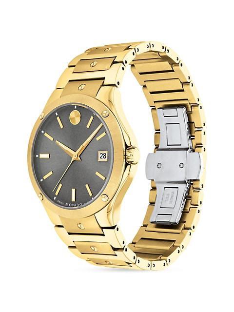 商品Movado|Yellow PVD Bracelet Watch,价格¥9698,第4张图片详细描述