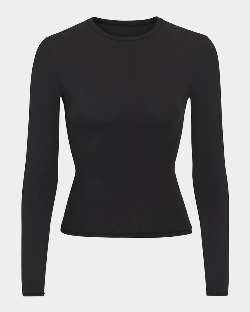 商品SKIMS|Fits Everybody Long-Sleeve Crewneck T-Shirt,价格¥444,第1张图片