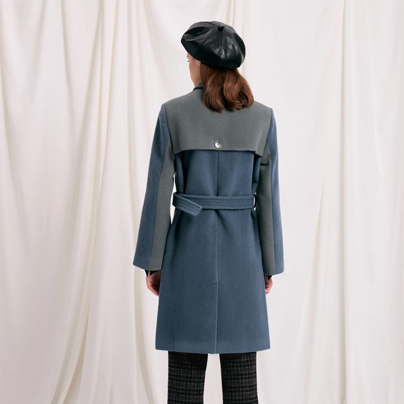 Nina 羊毛大衣-深蓝色 | Nina Wool  Coat - Nightime Blue 商品