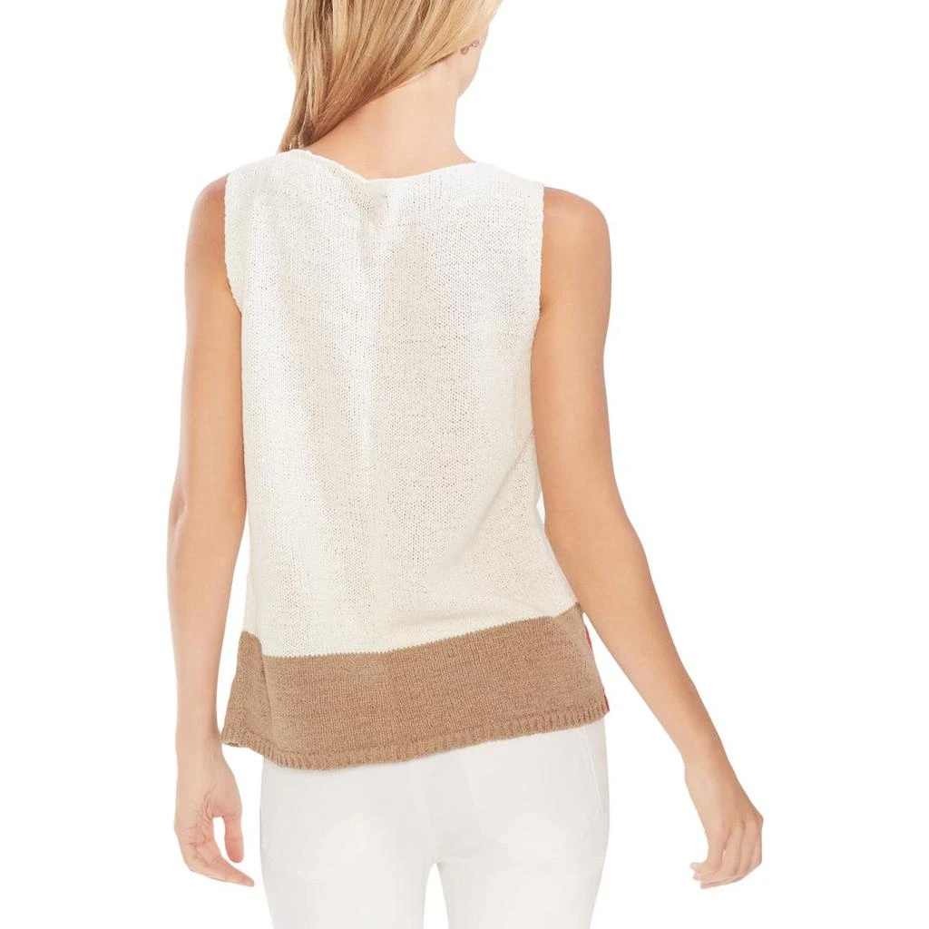 商品Vince Camuto|Vince Camuto Womens Oasis Bloom Crossover Colorblock Tank Top Sweater,价格¥244,第3张图片详细描述
