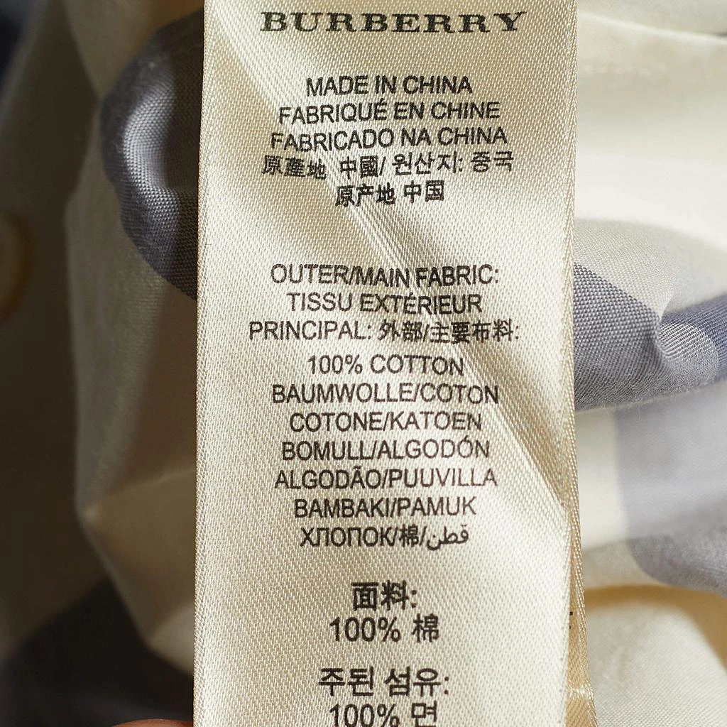 商品[二手商品] Burberry|Burberry Brit Mauve Exploded Check Print Cotton Button Front Shirt S,价格¥1023,第5张图片详细描述
