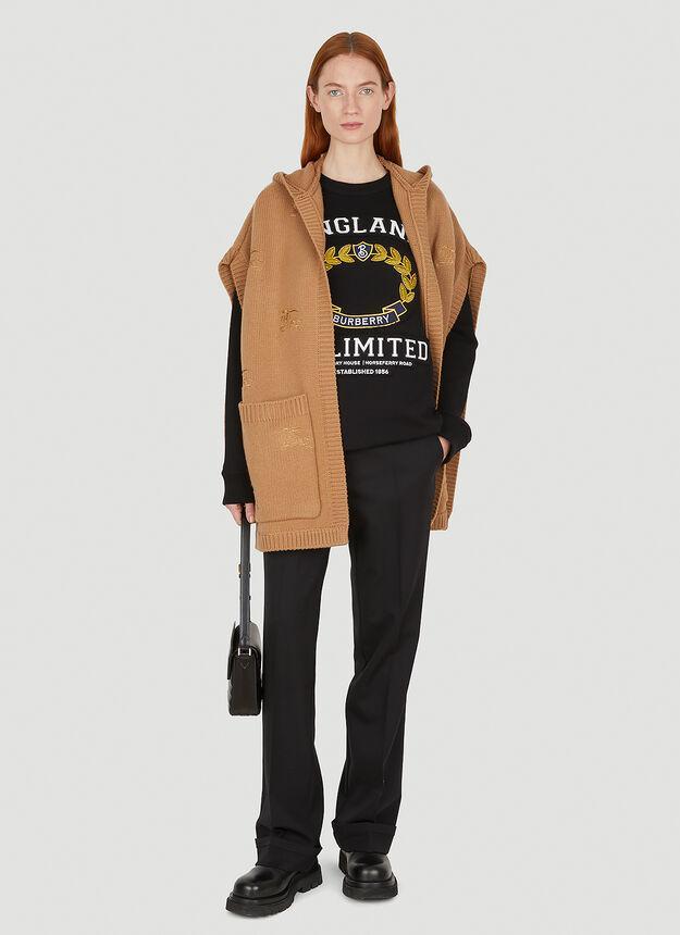 商品Burberry|College Graphic Sweatshirt in Black,价格¥6682,第4张图片详细描述