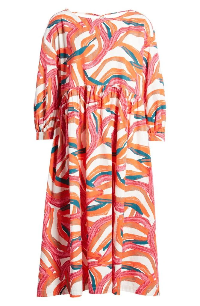 商品Nordstrom|Cristina Martinez Rainbow Print Long Sleeve Cotton Dress,价格¥294,第5张图片详细描述