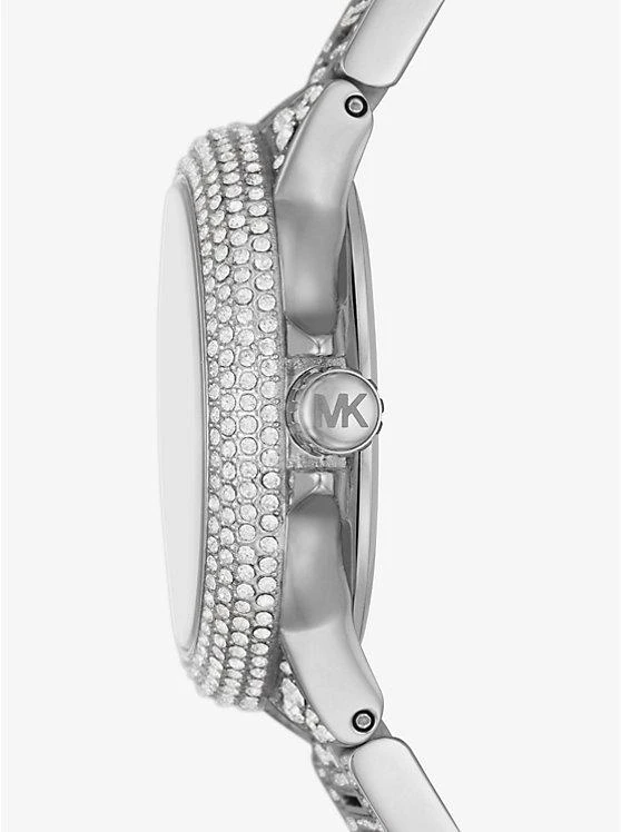 商品Michael Kors|Mini Camille Pavé Silver-Tone Watch,价格¥2535,第2张图片详细描述