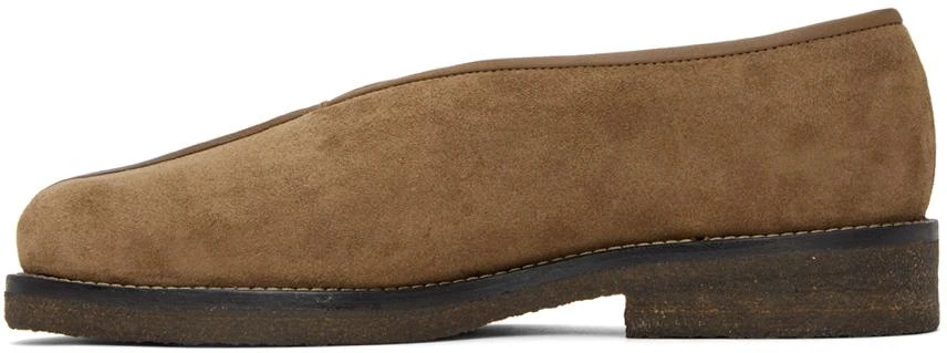 商品Lemaire|Brown Piped Loafers,价格¥2927,第3张图片详细描述