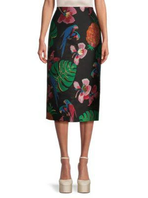 商品Valentino|Floral Pencil Skirt,价格¥4276,第1张图片