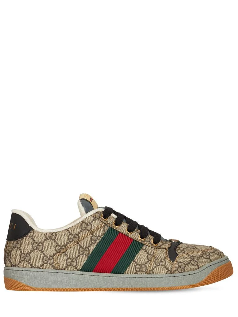 商品Gucci|Screener Gg Supreme Canvas Sneakers,价格¥7876,第1张图片