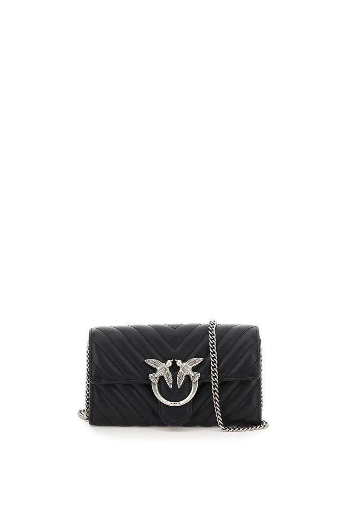 商品PINKO|Pinko Chevron Clutch With Shoulder Strap,价格¥922,第1张图片