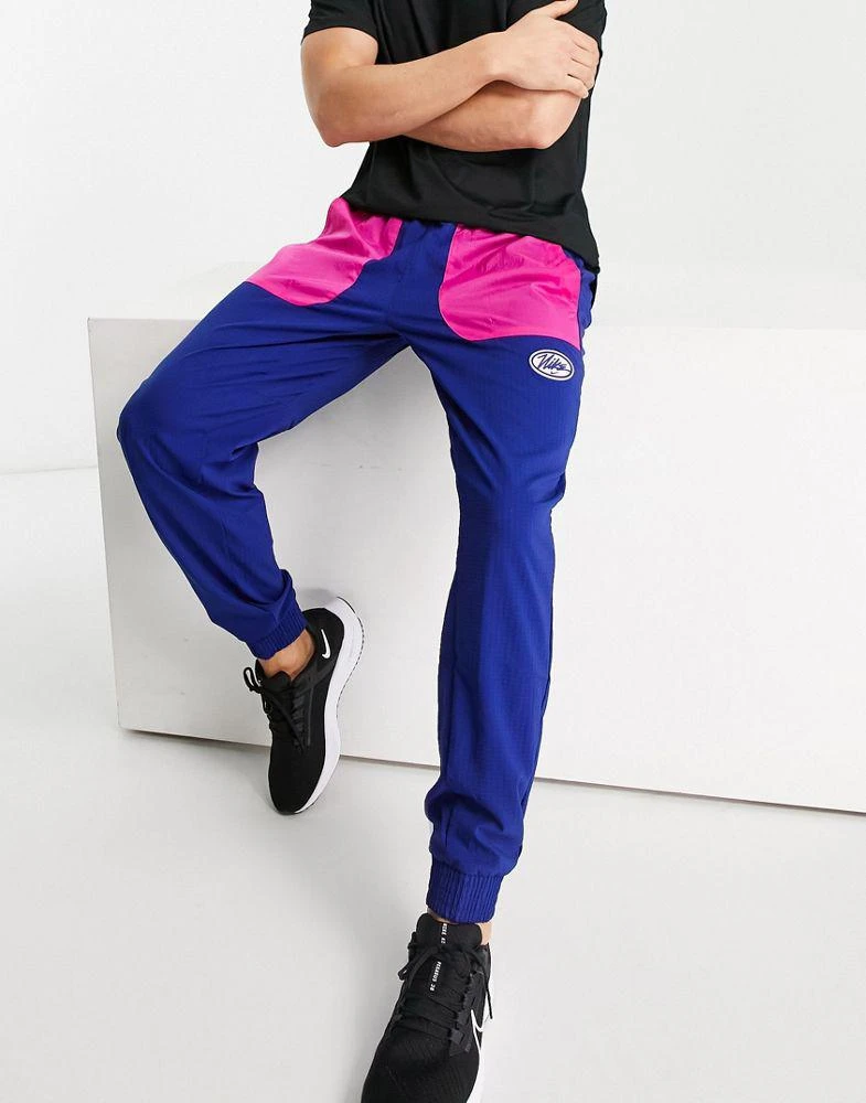 商品NIKE|Nike Training Sport Clash Di-Fit woven joggers in royal blue,价格¥249,第1张图片
