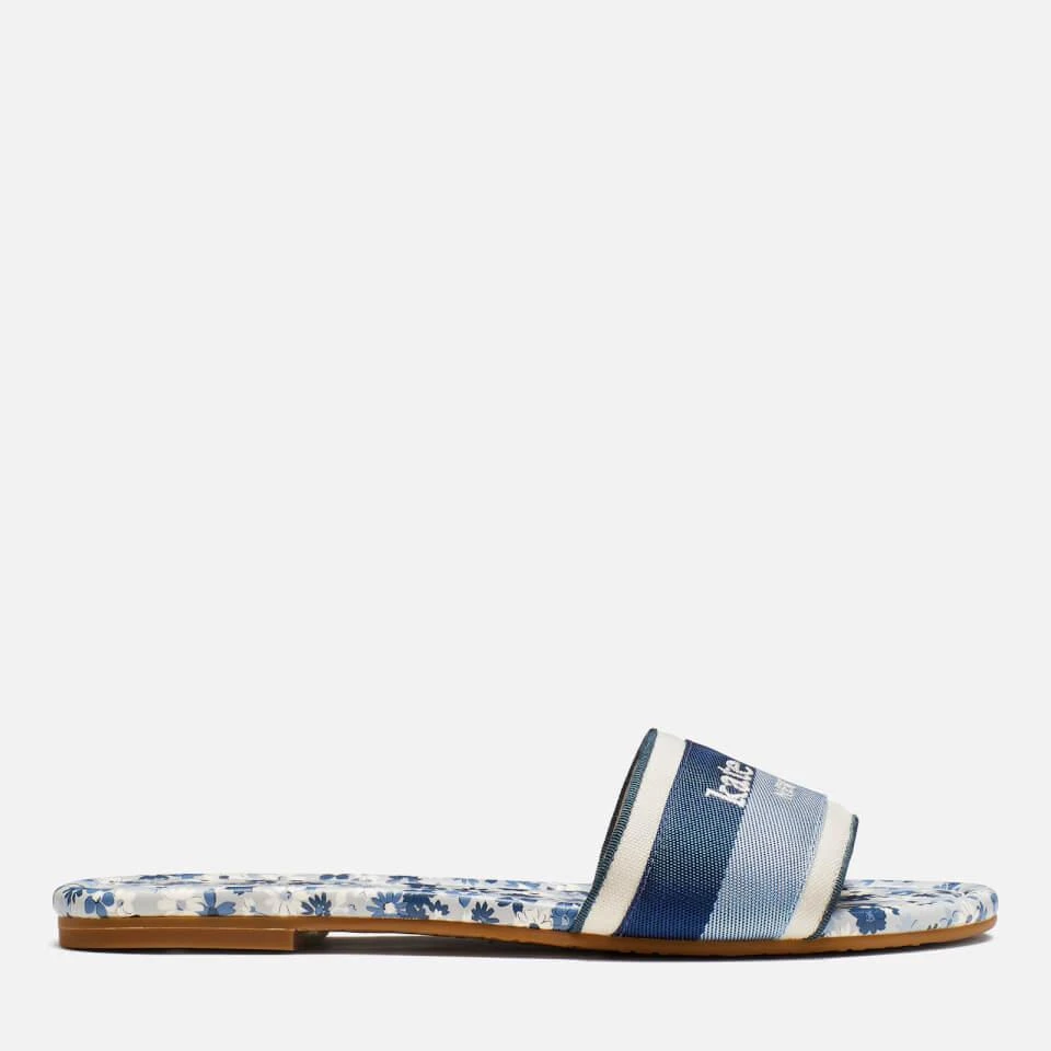 商品Kate Spade|KATE SPADE NEW YORK WOMEN'S MEADOW SLIDE SANDALS - BLAZER BLUE,价格¥895,第1张图片