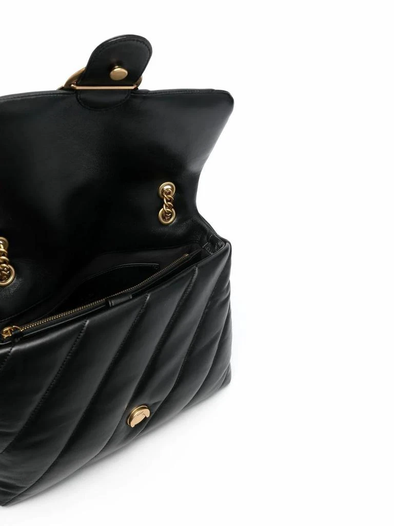 商品PINKO|Pinko women's black leather shoulder bag,价格¥4174,第4张图片详细描述