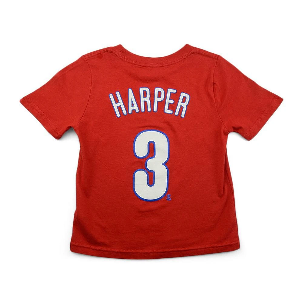 商品NIKE|Philadelphia Phillies Bryce Harper Toddler Name and Number Player T-Shirt,价格¥182,第1张图片