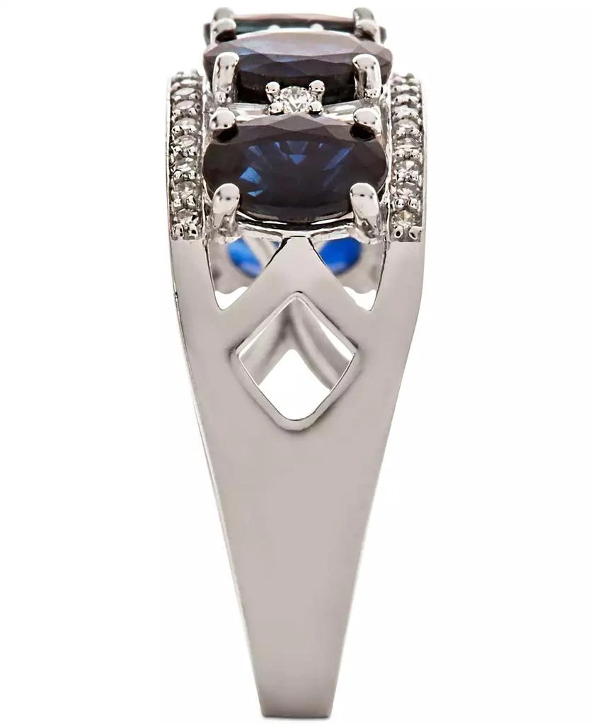 商品Macy's|Sapphire (2-7/8 ct. t.w.) & Diamond (1/3 ct. t.w.) Ring in 14k White Gold (Also in Emerald, Tanzanite and Ruby),价格¥15041,第5张图片详细描述