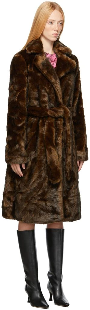 商品Sandy Liang|Brown Faux-Fur Sienna Coat,价格¥2280,第2张图片详细描述