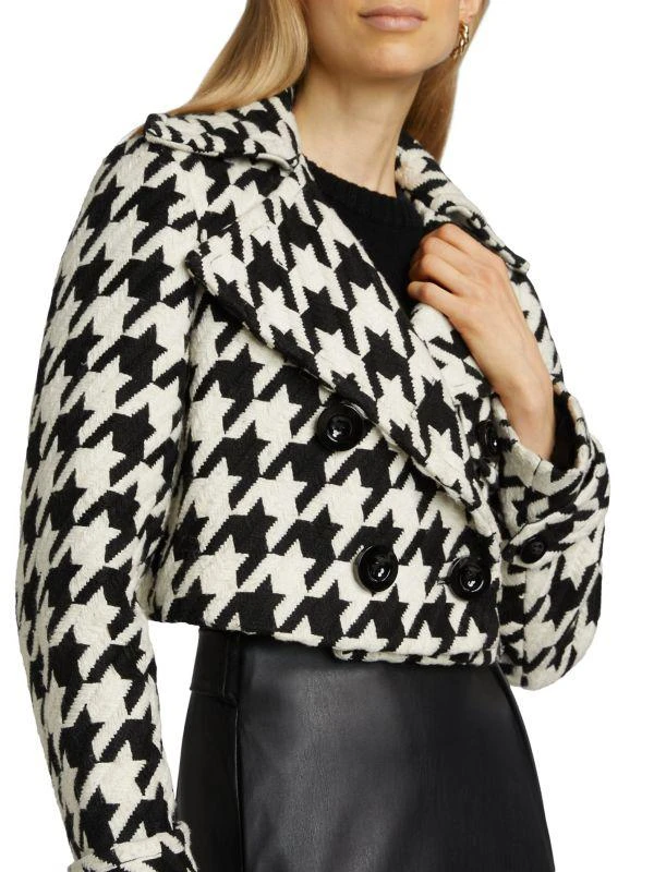 商品Toccin|Ally Houndstooth Double-Breasted Jacket,价格¥1651,第4张图片详细描述