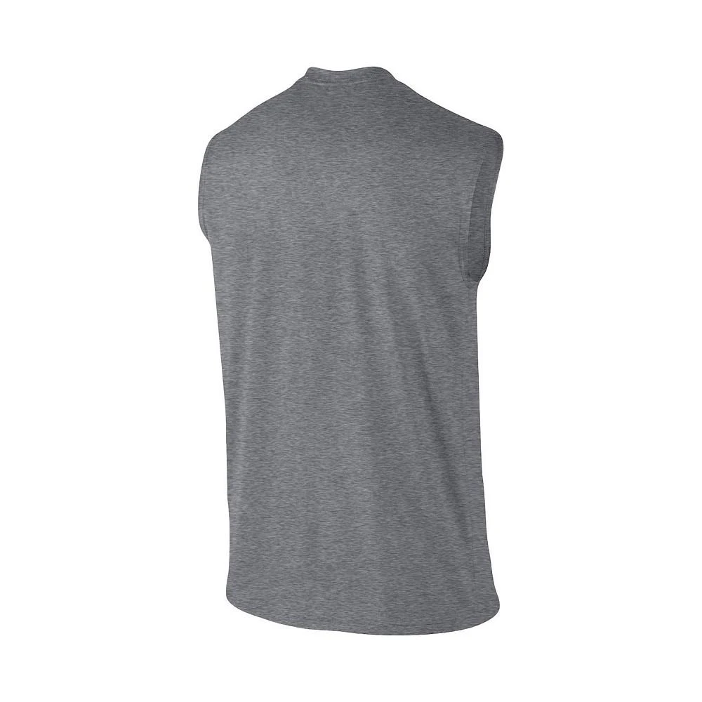 商品NIKE|Men's Heathered Gray Duke Blue Devils Wordmark Drop Legend Performance Tank Top,价格¥247,第2张图片详细描述