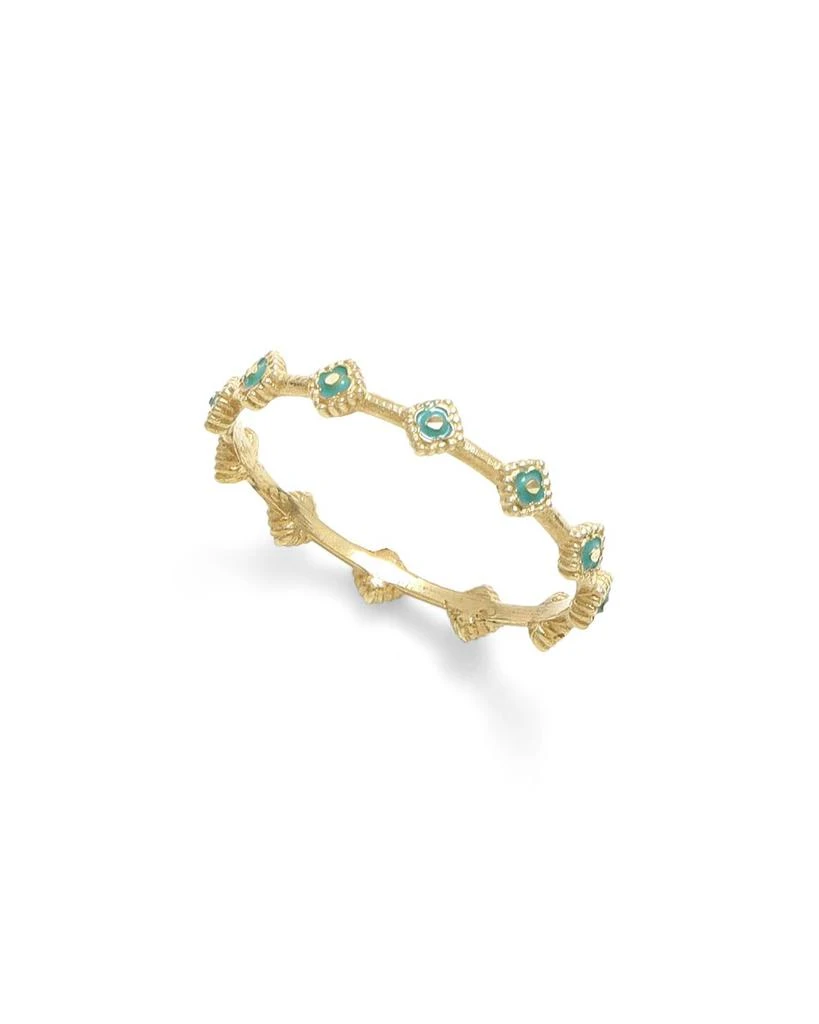 商品Moon & Meadow|14K Yellow Gold Turquoise Enamel Ring,价格¥1891,第1张图片