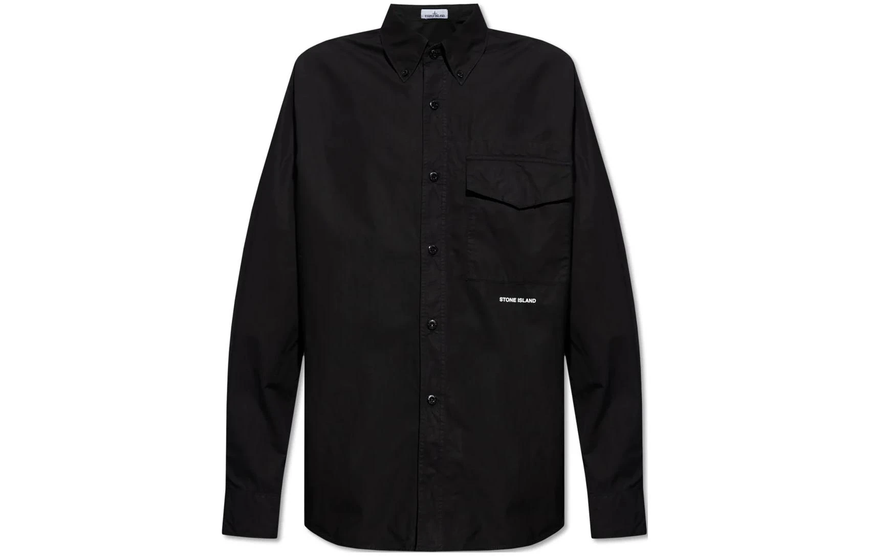 商品[国内直发] Stone Island|石头岛 品牌Logo徽标纽扣翻领长袖衬衫 男款,价格¥1714,第1张图片