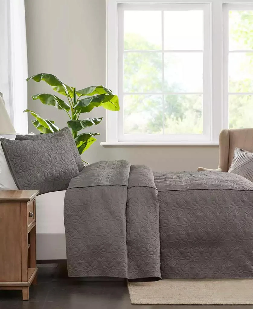 Quebec Open Corner Pleated Quilted Bedspread 商品