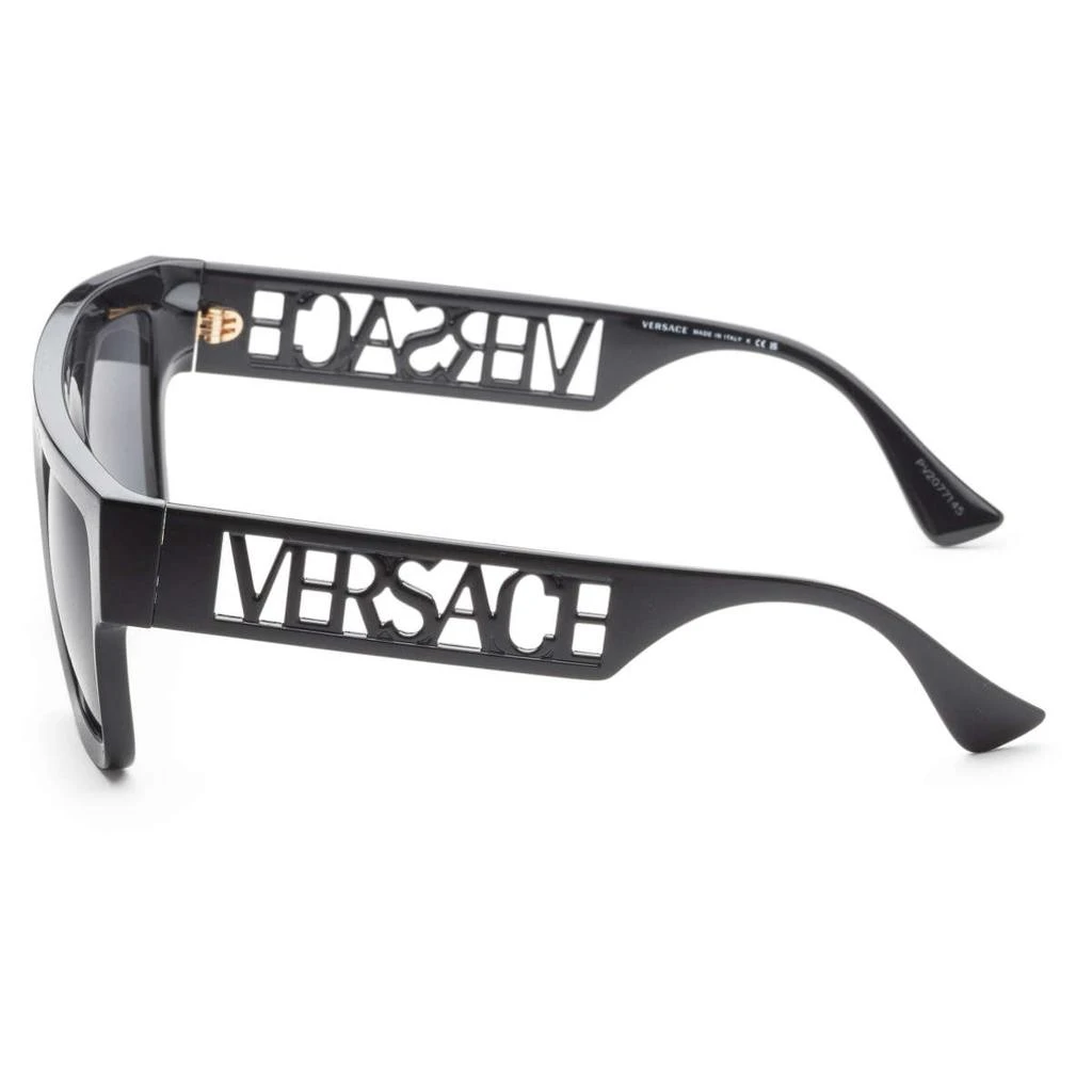 商品Versace|Versace 黑色 长方形 太阳镜,价格¥822,第2张图片详细描述