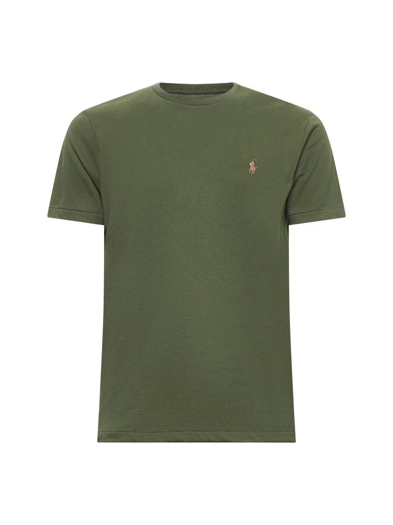 商品Ralph Lauren|POLO RALPH LAUREN | Green jersey Custom Slim-Fit T-shirt | Man | M,价格¥678,第1张图片