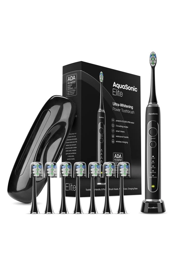 商品AquaSonic|Elite Ultra-Whitening Power Toothbrush,价格¥406,第1张图片