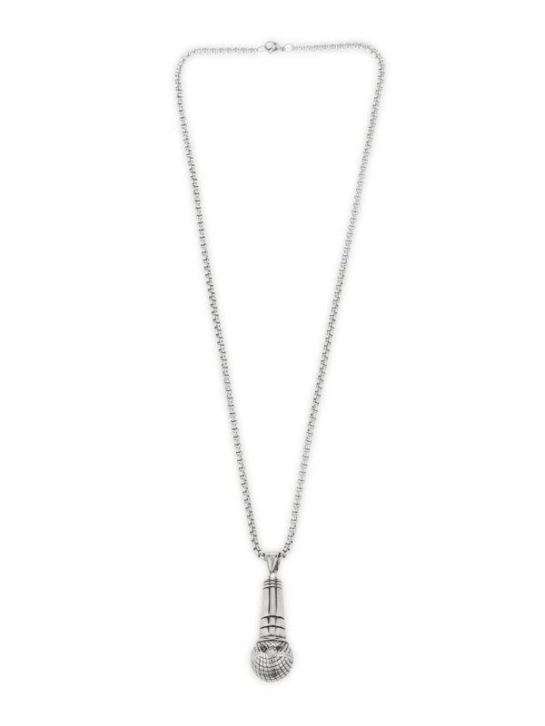 商品Eye Candy LA|Titanium Freddie Mic Pendant Necklace,价格¥282,第2张图片详细描述