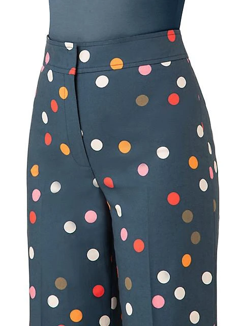 商品Akris|Chieko Wide-Leg Polka-Dot Pants,价格¥1796,第5张图片详细描述