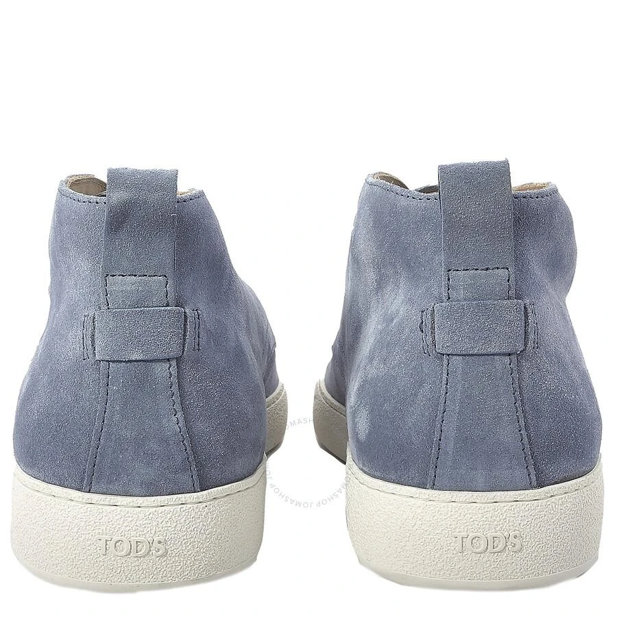 商品Tod's|Men's Light Blue Suede Uomo Gomma Ankle Boots,价格¥1482,第3张图片详细描述
