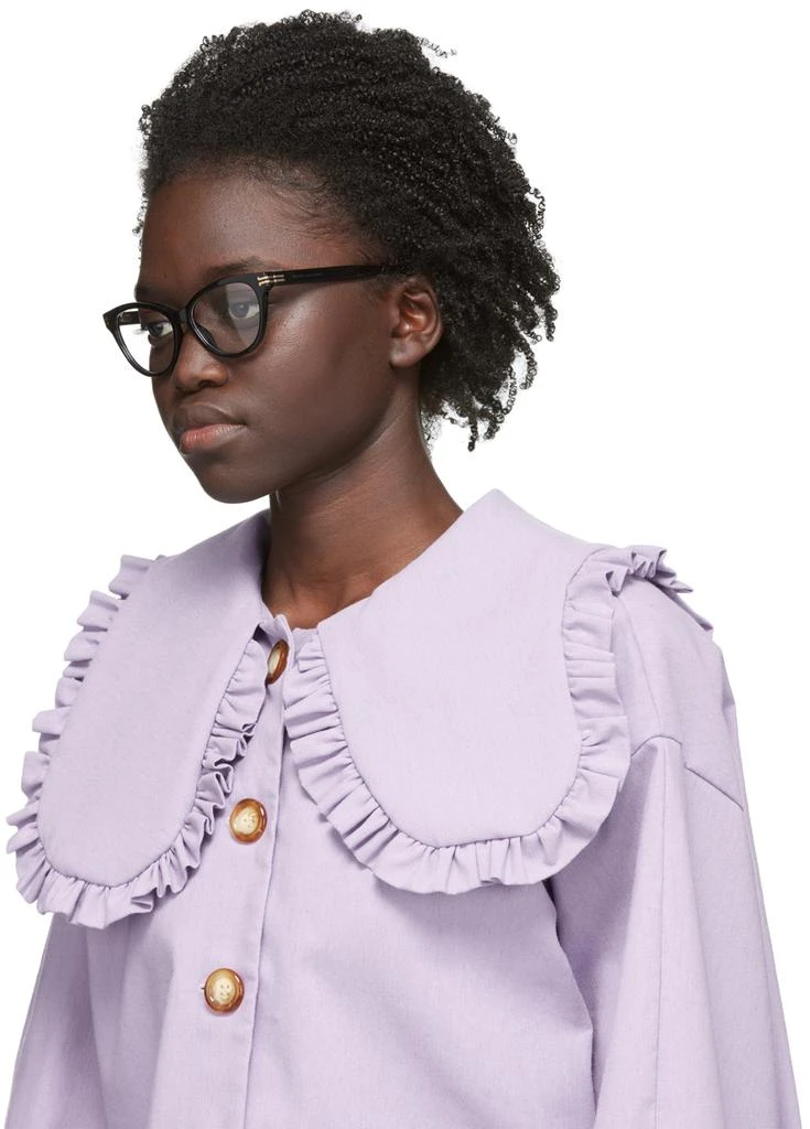 商品Marc Jacobs|Black Cat-Eye Glasses,价格¥926,第4张图片详细描述