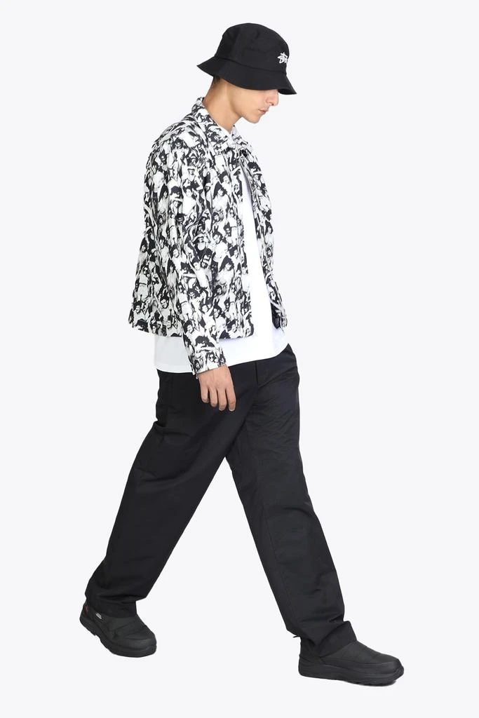 商品STUSSY|Stussy Beach Mob Bing Jacket Black And White Canvas Jacket With All-over Print,价格¥1232,第1张图片