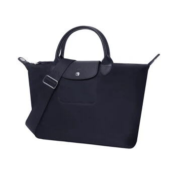 商品[国内直发] Longchamp|LONGCHAMP/珑骧 女士Le Pliage系列短柄中号尼龙手提包大容量饺子包 深蓝色L1515 598 006,价格¥1059,第2张图片详细描述