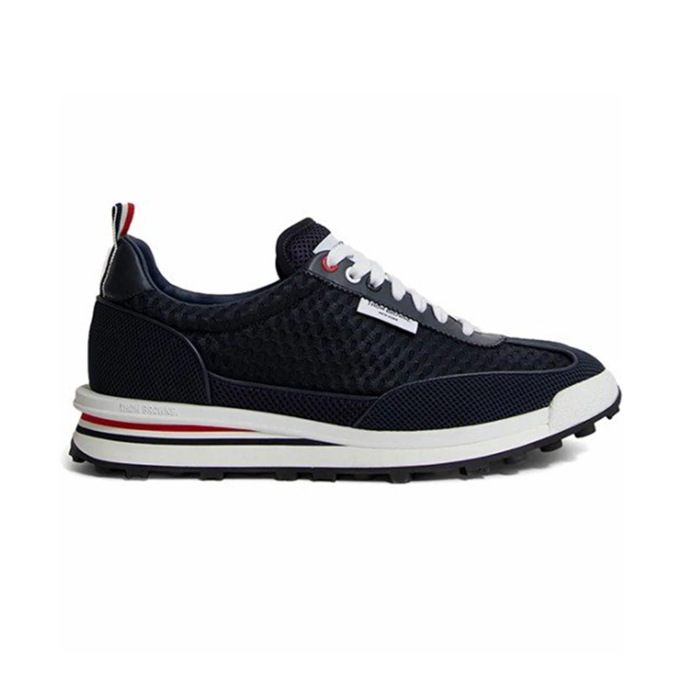 商品Thom Browne|THOM BROWNE 男士黑色运动鞋 MFD228B-03193-415,价格¥3759,第1张图片