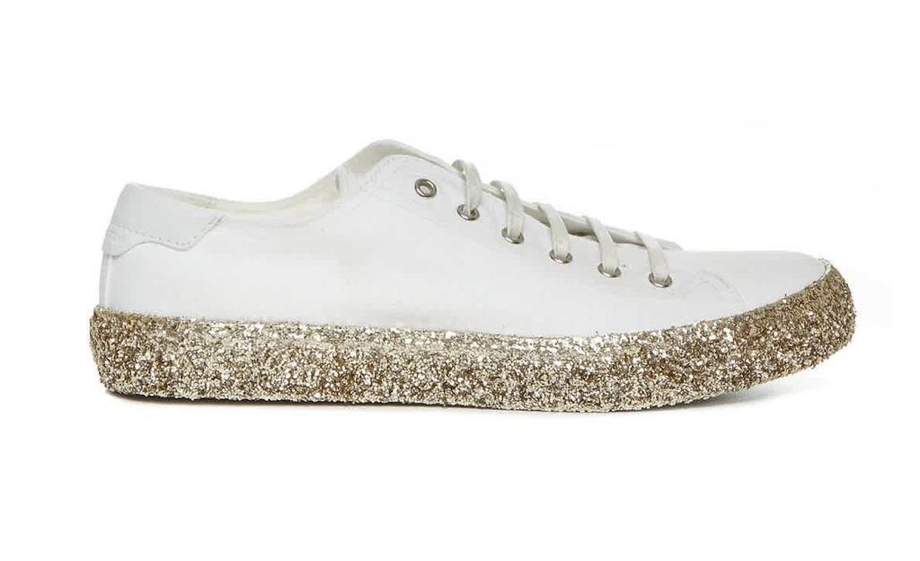 商品Yves Saint Laurent|Mens Glittered Sole Bedford Low-Top Sneakers,价格¥2107,第1张图片