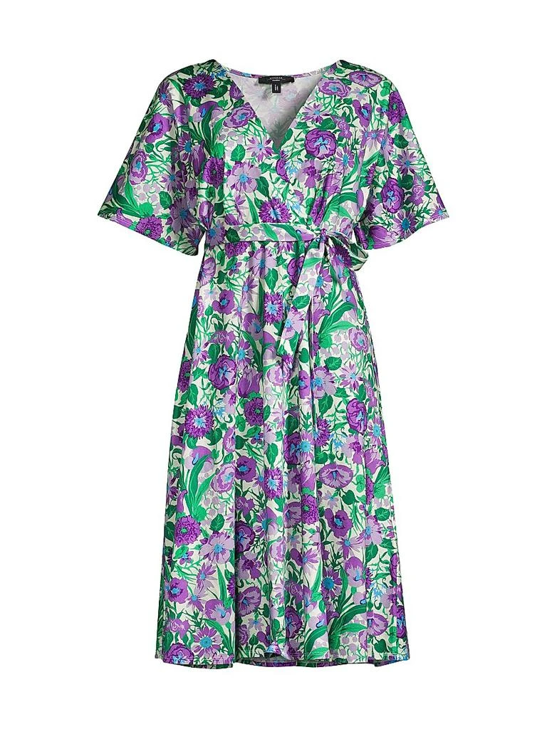 商品Weekend Max Mara|Dizzy Floral Wrap Midi-Dress,价格¥907,第1张图片