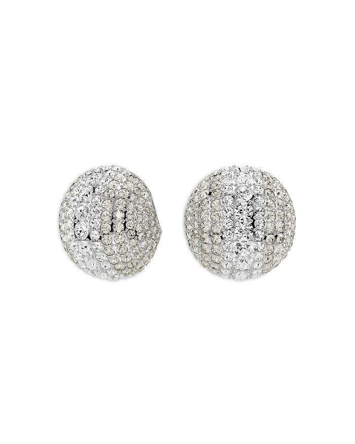 商品Swarovski|Sublima Crystal Clip On Drop Earrings in Rhodium Plated,价格¥3613,第4张图片详细描述