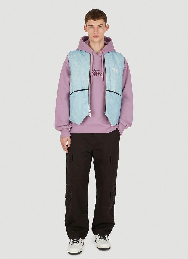 商品STUSSY|Logo Embroidery Hooded Sweatshirt in Purple,价格¥926,第4张图片详细描述