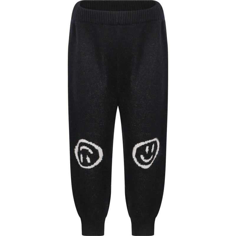 商品MOLO|Knitted sweatpants with smiley face details in galaxy blue,价格¥340,第1张图片