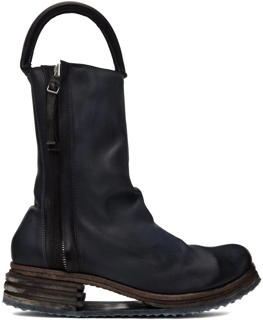 商品11 by Boris Bidjan Saberi|Black Dyed Leather Boots,价格¥12084,第1张图片