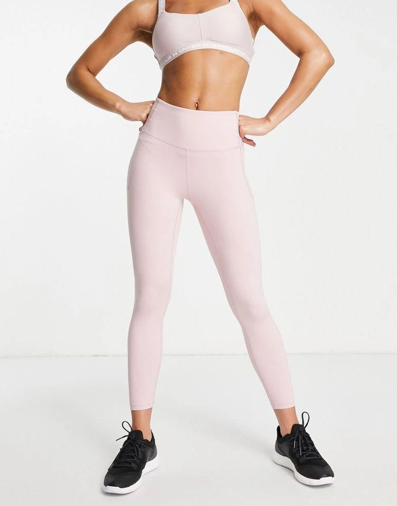 商品Under Armour|Under Armour Training Meridian ankle length leggings in light pink,价格¥303,第1张图片