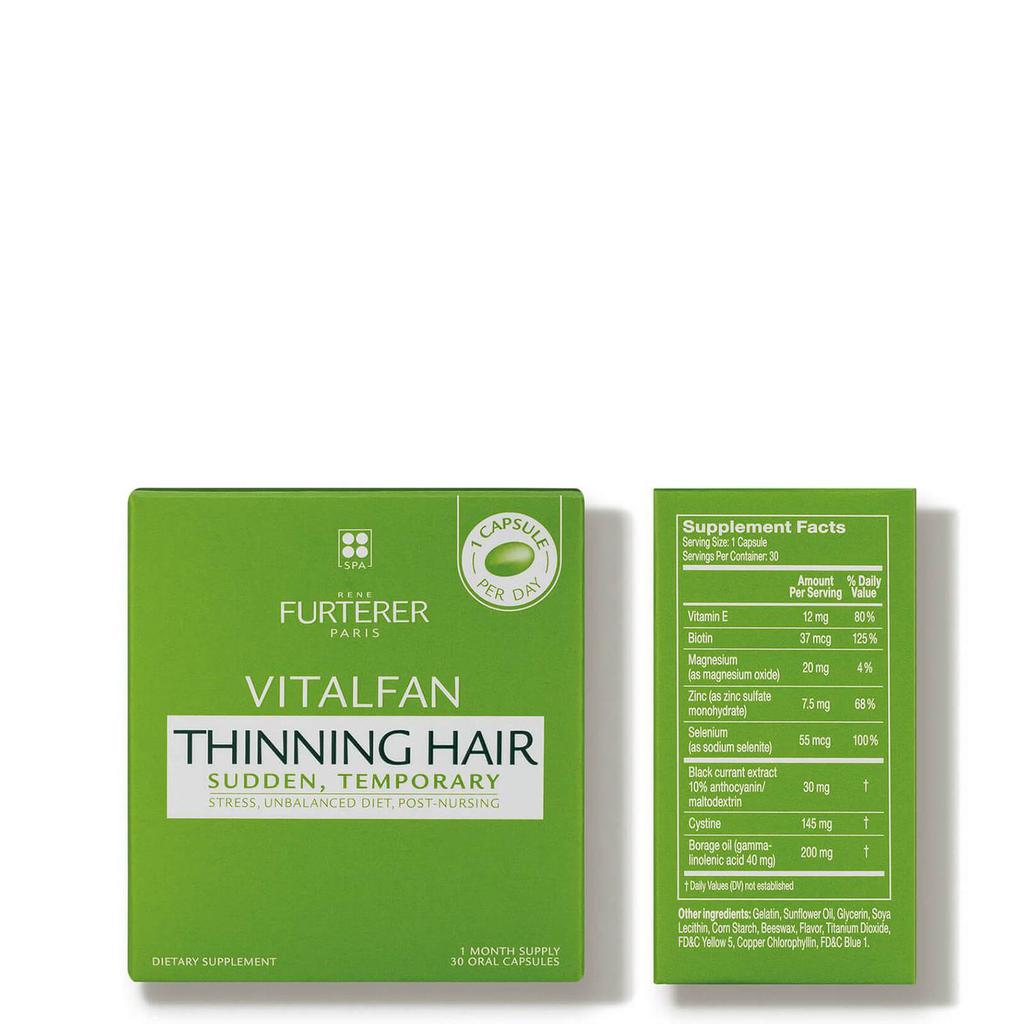 René Furterer Vitalfan Dietary Dye Free Supplement - Reactional (1 Month Supply/30 Caps)商品第2张图片规格展示