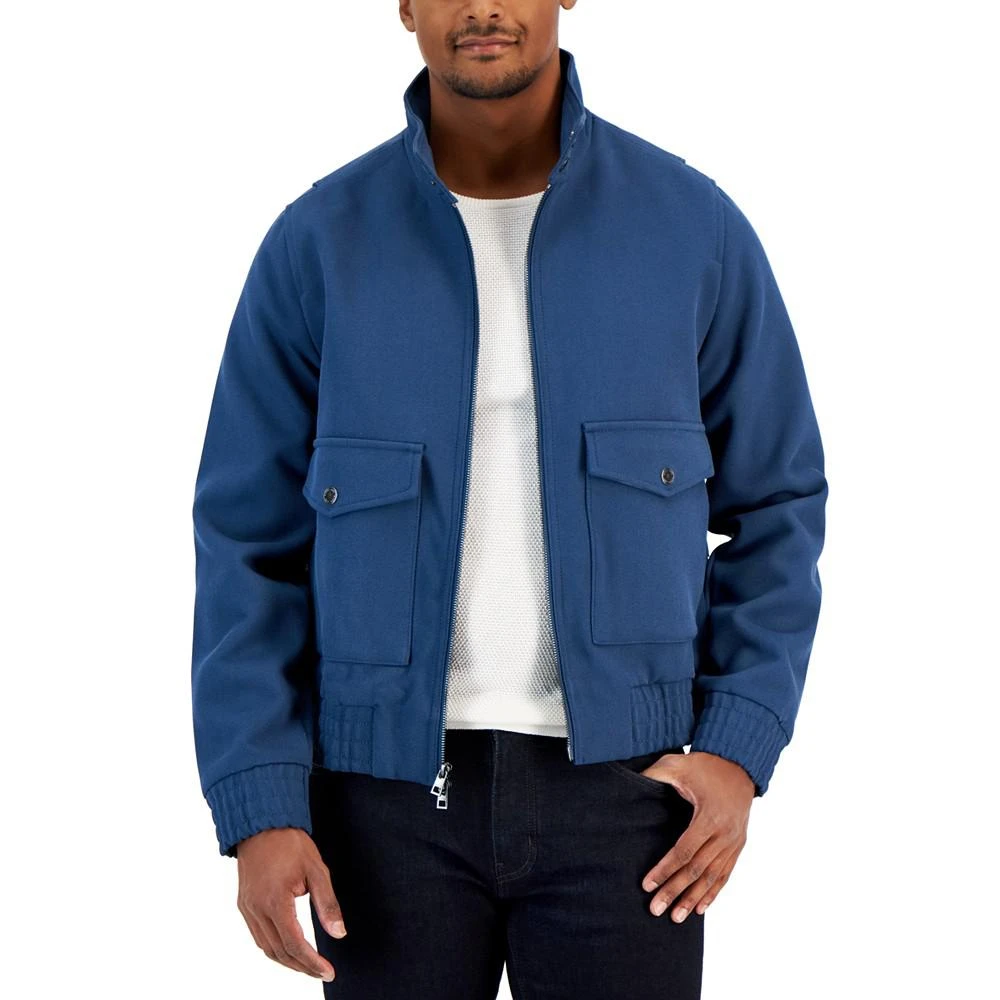 商品Michael Kors|Men's Barracuda Zip-Front Twill Bomber Jacket,价格¥854,第1张图片