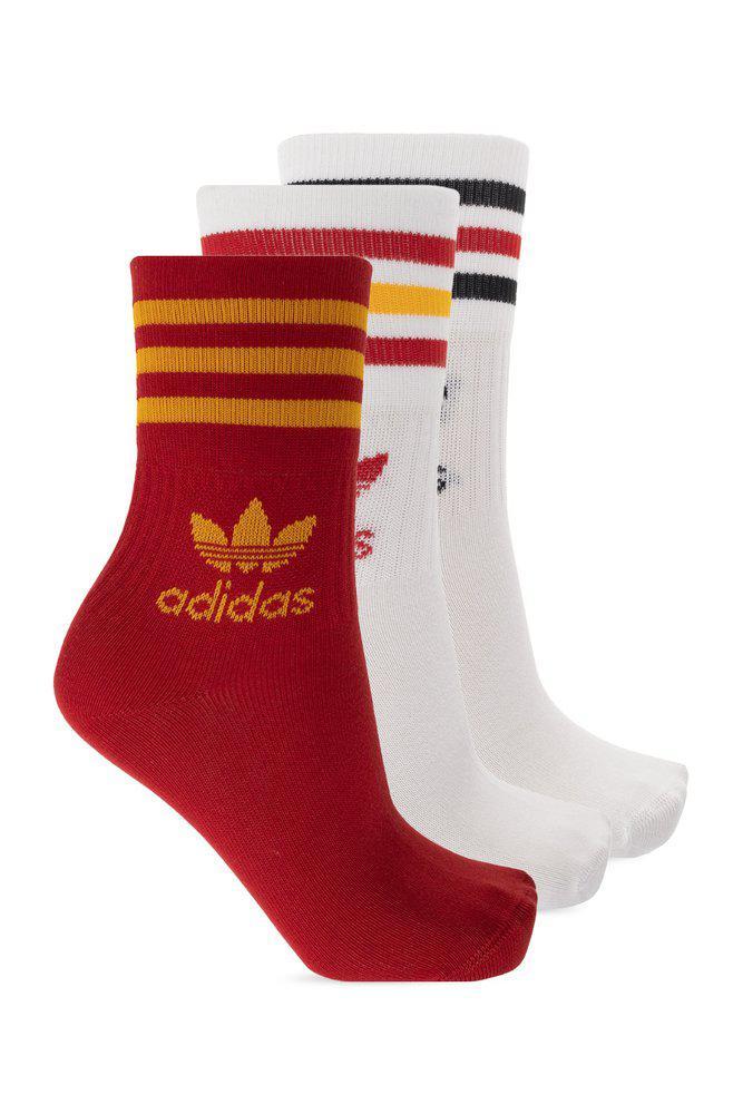 商品Adidas|Adidas Originals Three-Pack Crew Socks,价格¥66,第1张图片