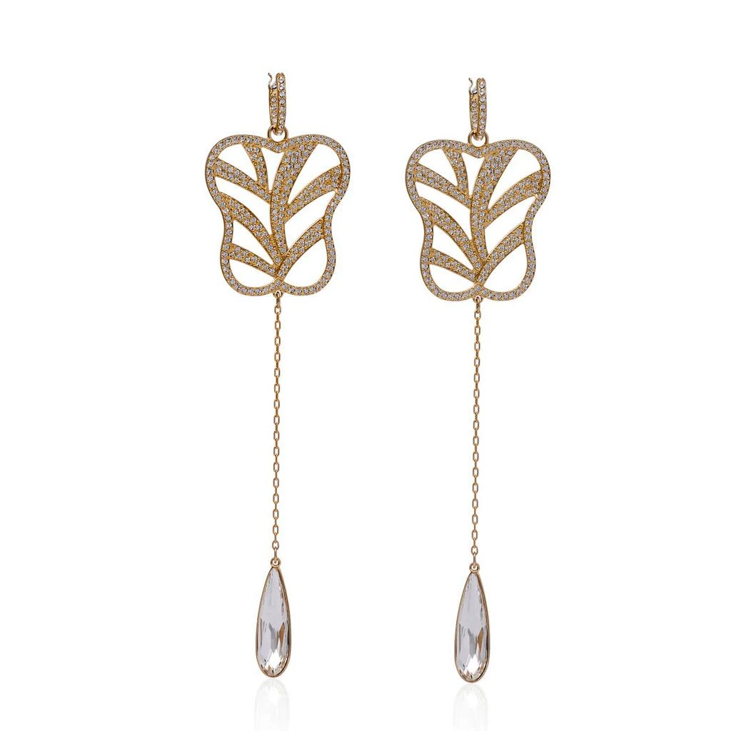 商品Swarovski|Swarovski My Hero Yellow-Tone Plated And Crystal Earrings 5492862,价格¥994,第1张图片